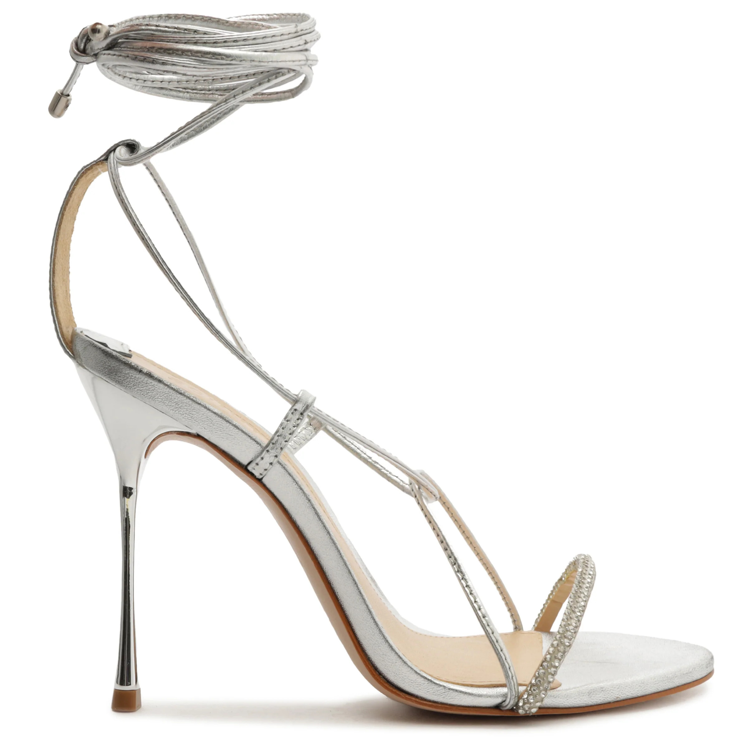 Adeline Crystal Metallic Nappa Sandal | Schutz Shoes (US)