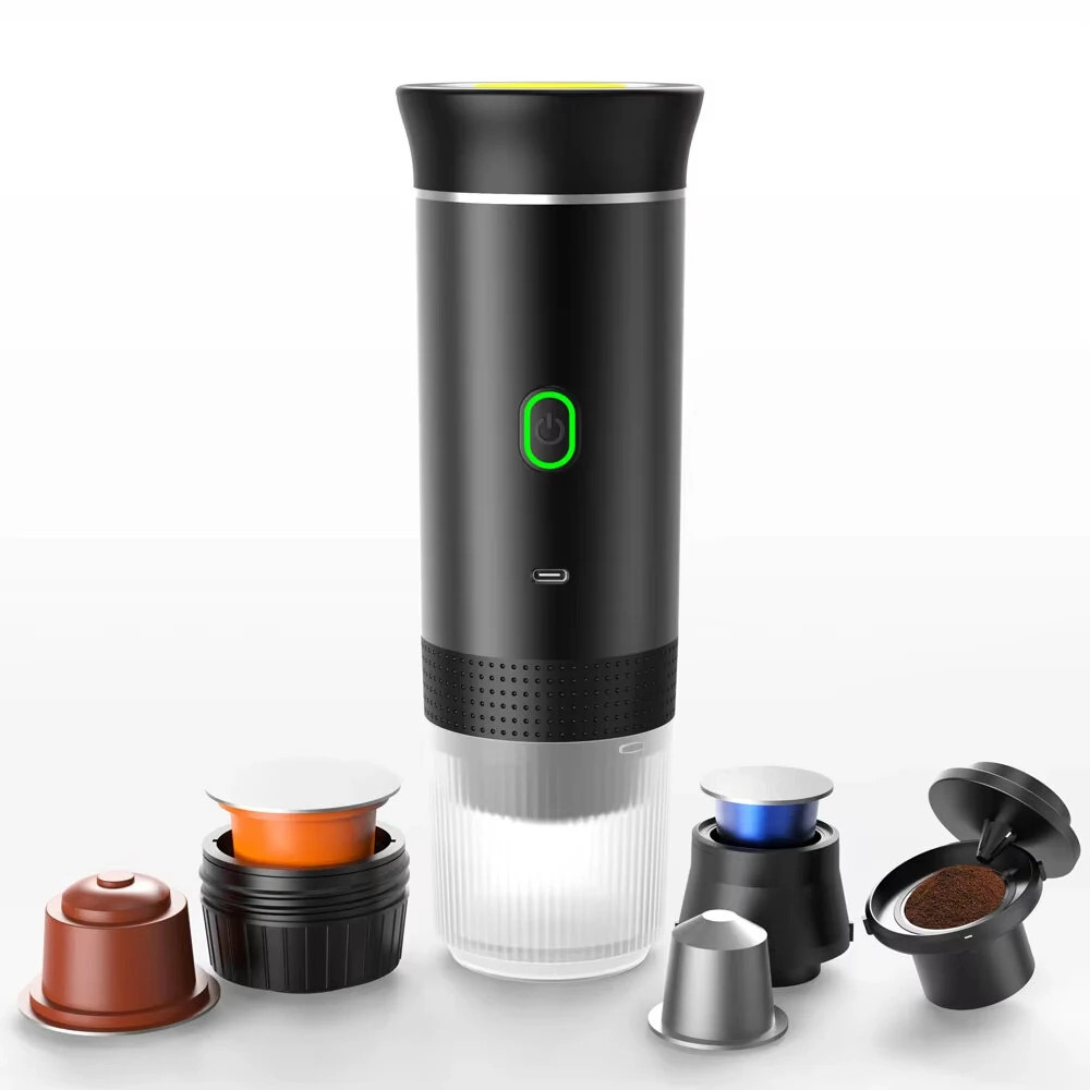 IPRee Portable Wireless Electric Espresso Coffee Machine For Travel Car Home Camping Coffee Maker 3-in-1 Capsule Powder | Banggood
