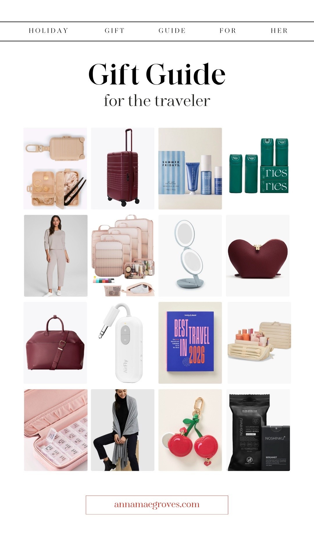 Gift guide for the traveler! Some of my favorite travel essentials + more functional and cute items I curated for you! Happy holiday shopping🎄🎁

#LTKTravel #LTKHoliday #LTKGiftGuide