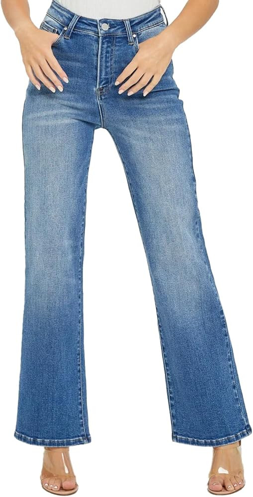 SALT TREE Risen Jeans - High Rise Relaxed Straight Jeans - RDP5292 | Amazon (US)