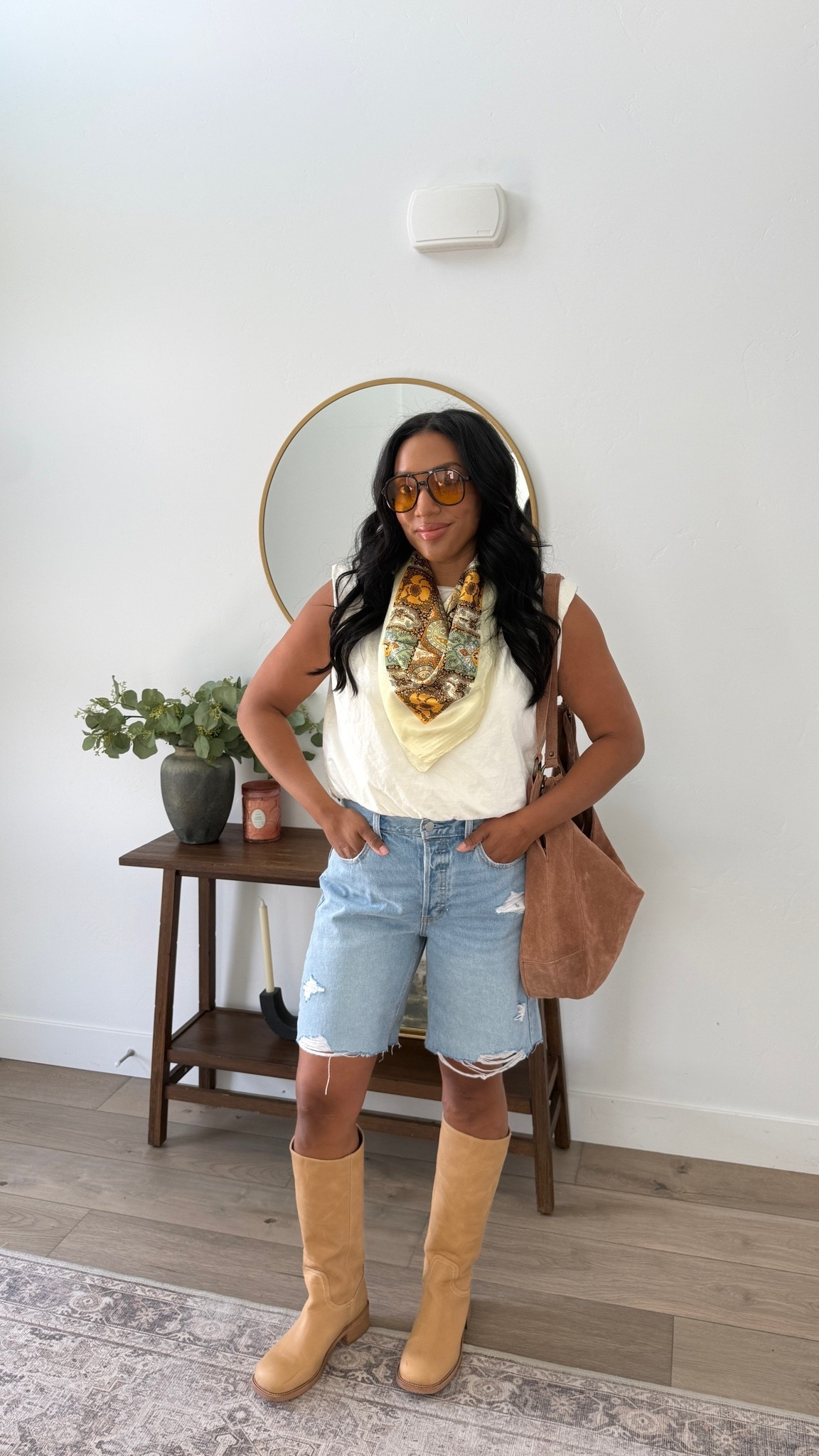 Big fan of the long shorts trend! Size 10, TTS & on sale! @Target

#LTKootd #LTKMidsize #LTKSaleAlert