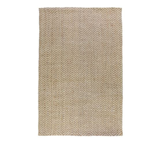 Benton Herringbone Jute Rug | Pottery Barn (US)