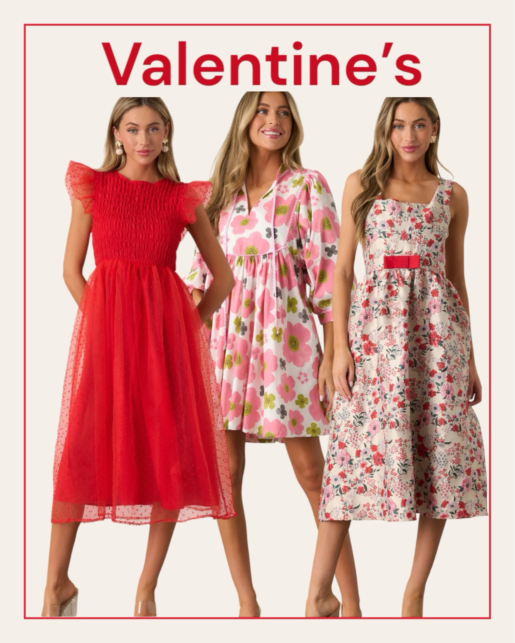 Red dress Valentine day dresses. 
#dress
#reddress

#LTKSeasonal