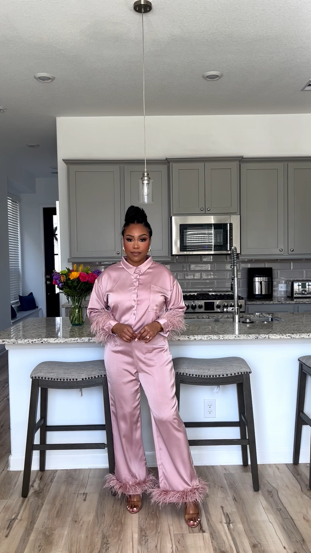 Chic matching set with feathers🌸

#LTKootd