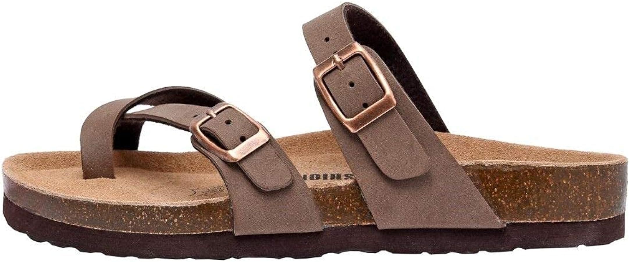 CUSHIONAIRE Women's Luna Cork Footbed Sandal With +Comfort | Amazon (US)