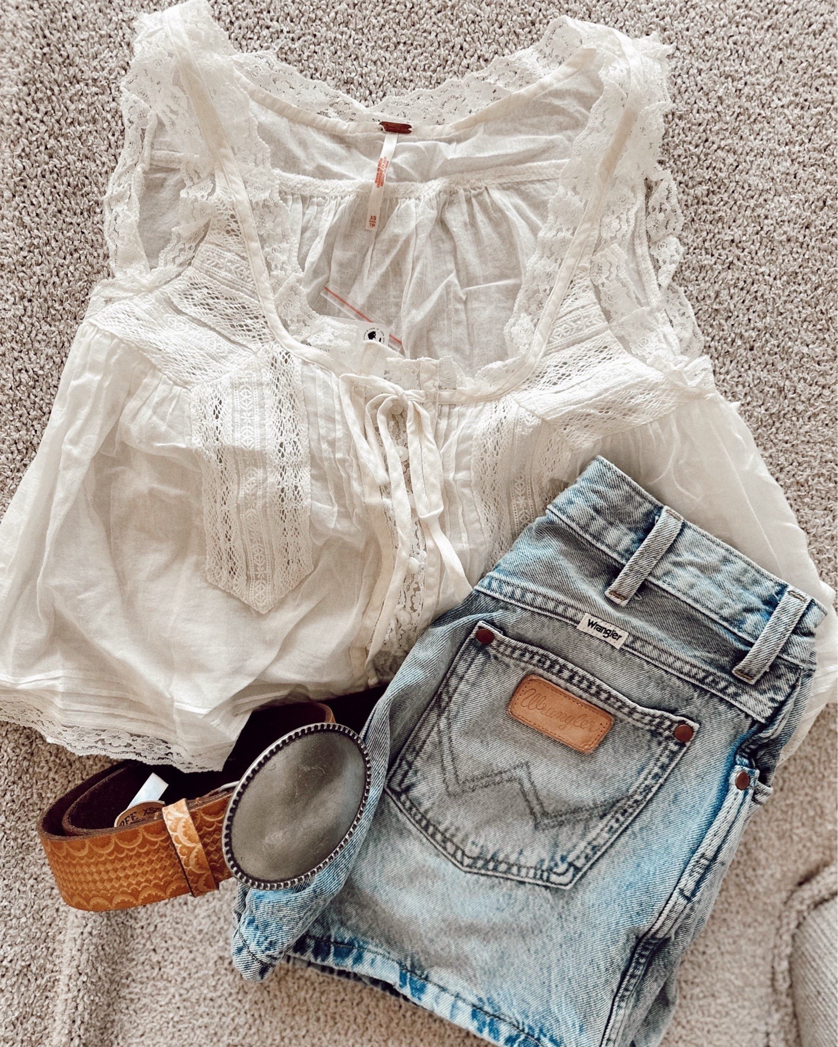 The cutest + daintiest top! Perfect for spring! Comes in sooo many colors! 
This can be worn with a denim jacket, a little cardigan over it for the chillier mornings! 

#LTKFindsUnder100 #LTKSummerEdit #LTKStyleTip