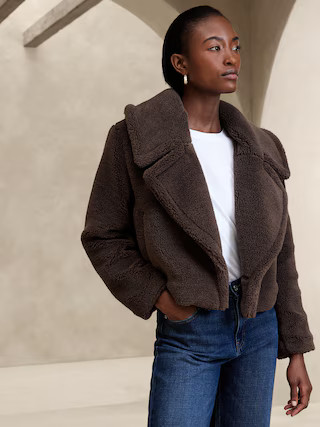 Vintage Faux Fur Jacket | Banana Republic Factory