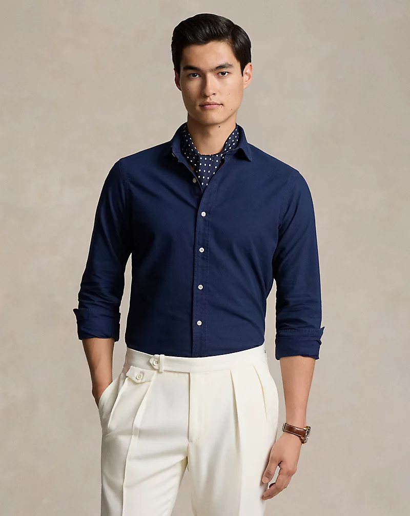 Classic Fit Garment-Dyed Oxford Shirt | Ralph Lauren (UK)