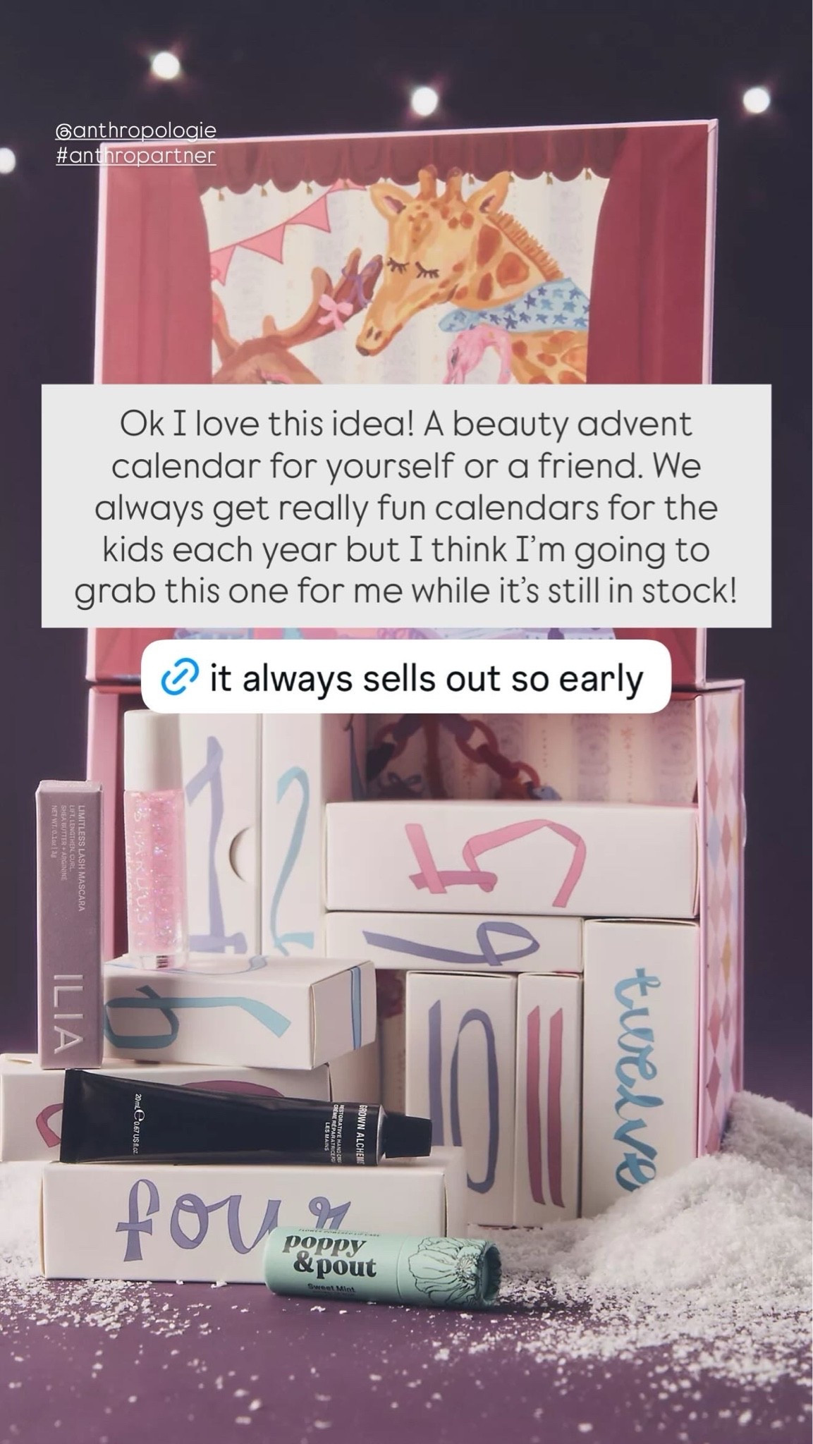 Love the idea of treating yourself to an advent calendar this holiday season and these two calendars from @Anthropologie look like so much fun! Who wouldn’t want a new beauty product to try every day?! They always sell out early so I’m grabbing one now…

#LTKselfcare #LTKBeauty #LTKmomlife