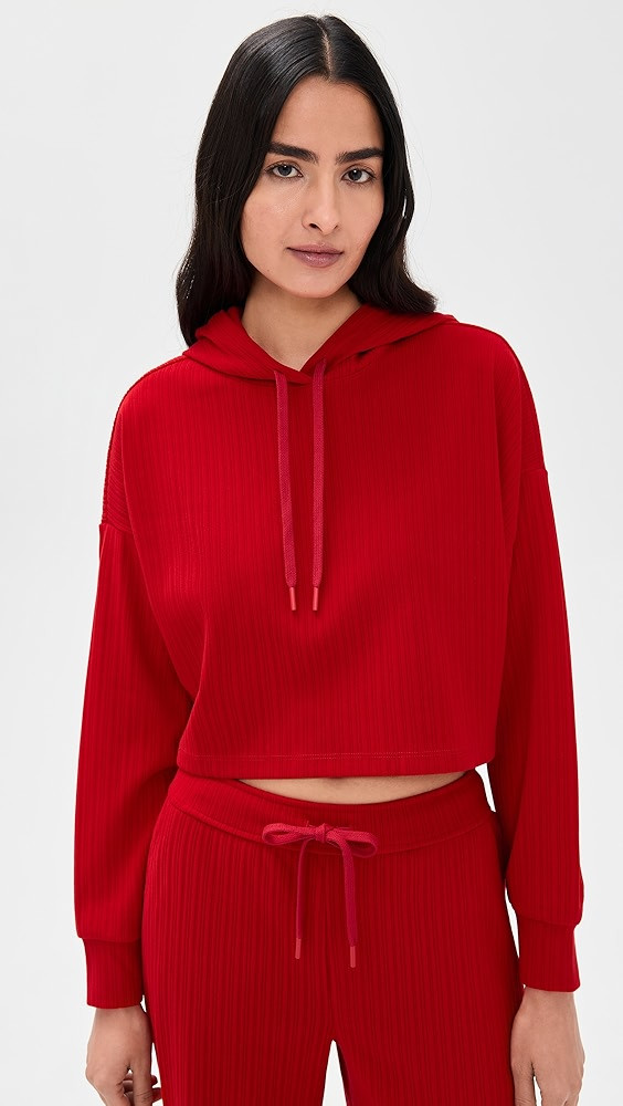 Breathe Easy Ribbed Cropped Hoodie | Shopbop