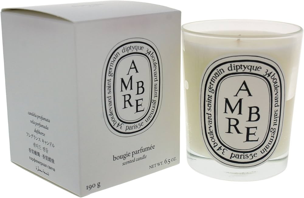 Diptyque Ambre Candle-6.5 oz, black (I0004921), Standard, spice | Amazon (US)