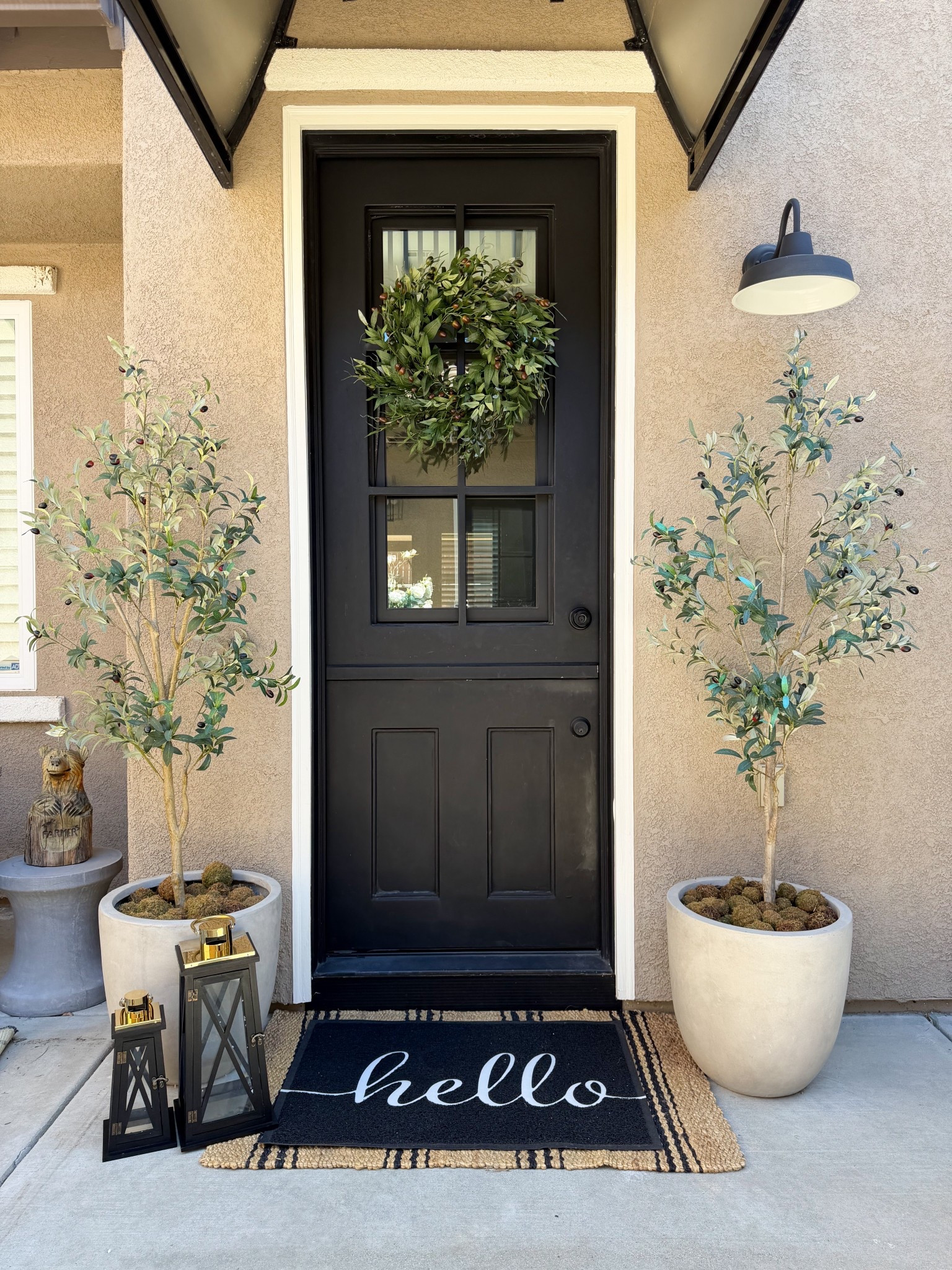 #ad I partnered with @Wayfair and did a spring refresh at my front door! #WayfairPartner, #wishyouwerehere, #outdoor, #Wayfair,