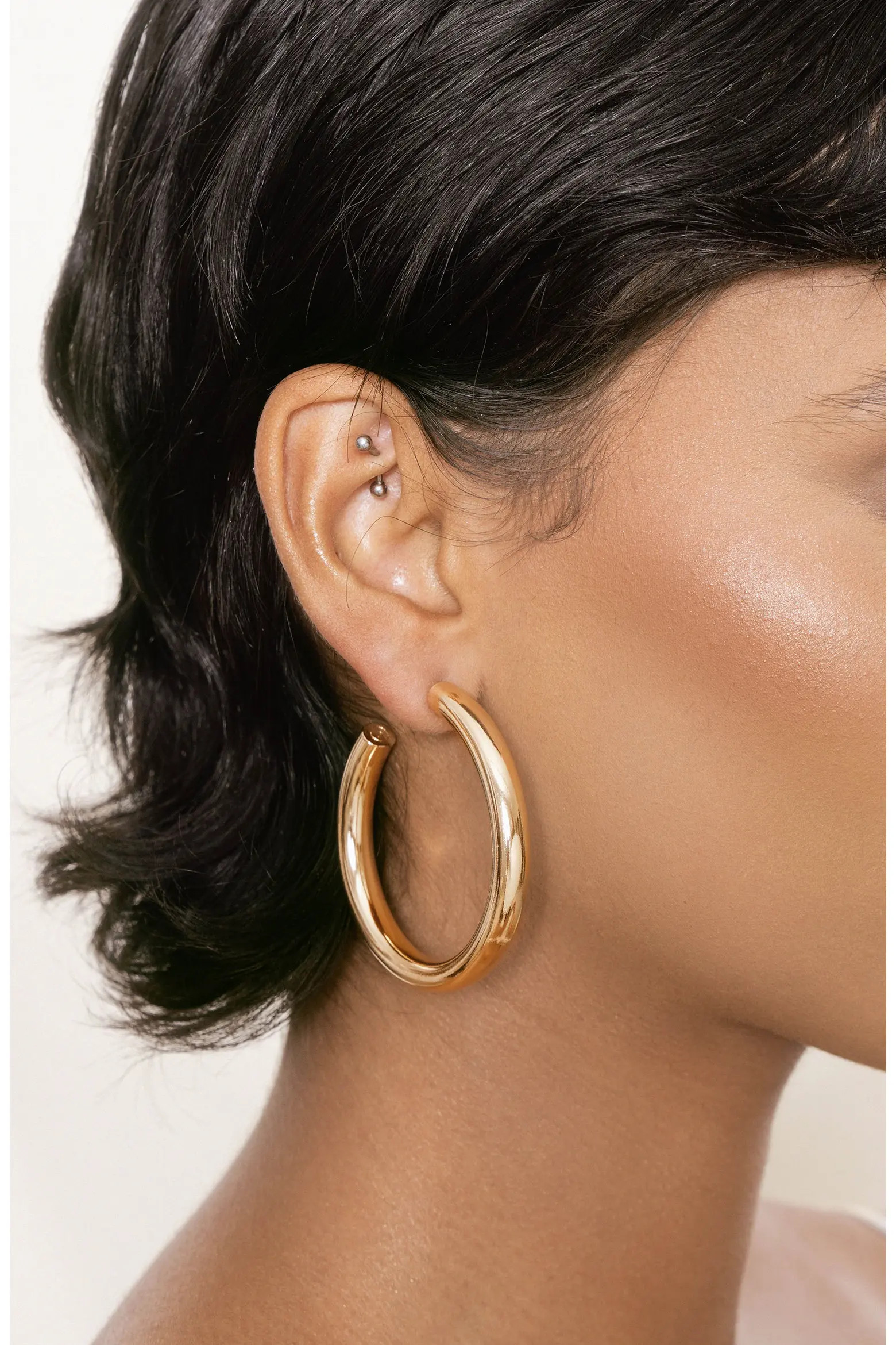 Large Thick Classic Hoop Earrings (Women) | Nordstrom | Nordstrom