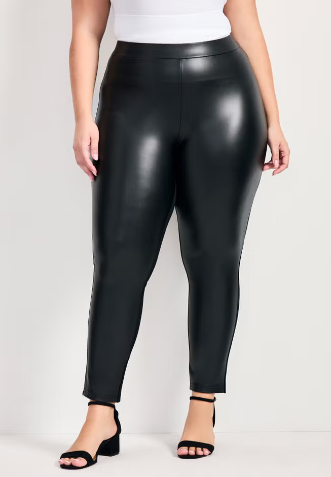 Vegan Leather & Ponte Pant | Avenue
