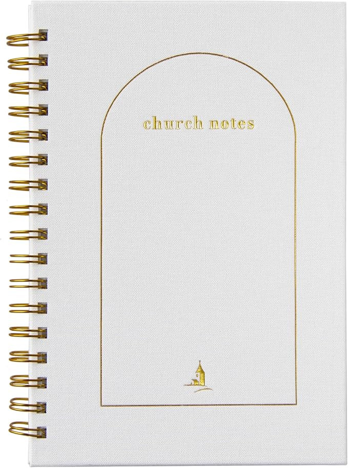 Church Notes Journal - Sermon Notes Christian Notebook - Bible Study Journal Original Linen Hardc... | Amazon (US)