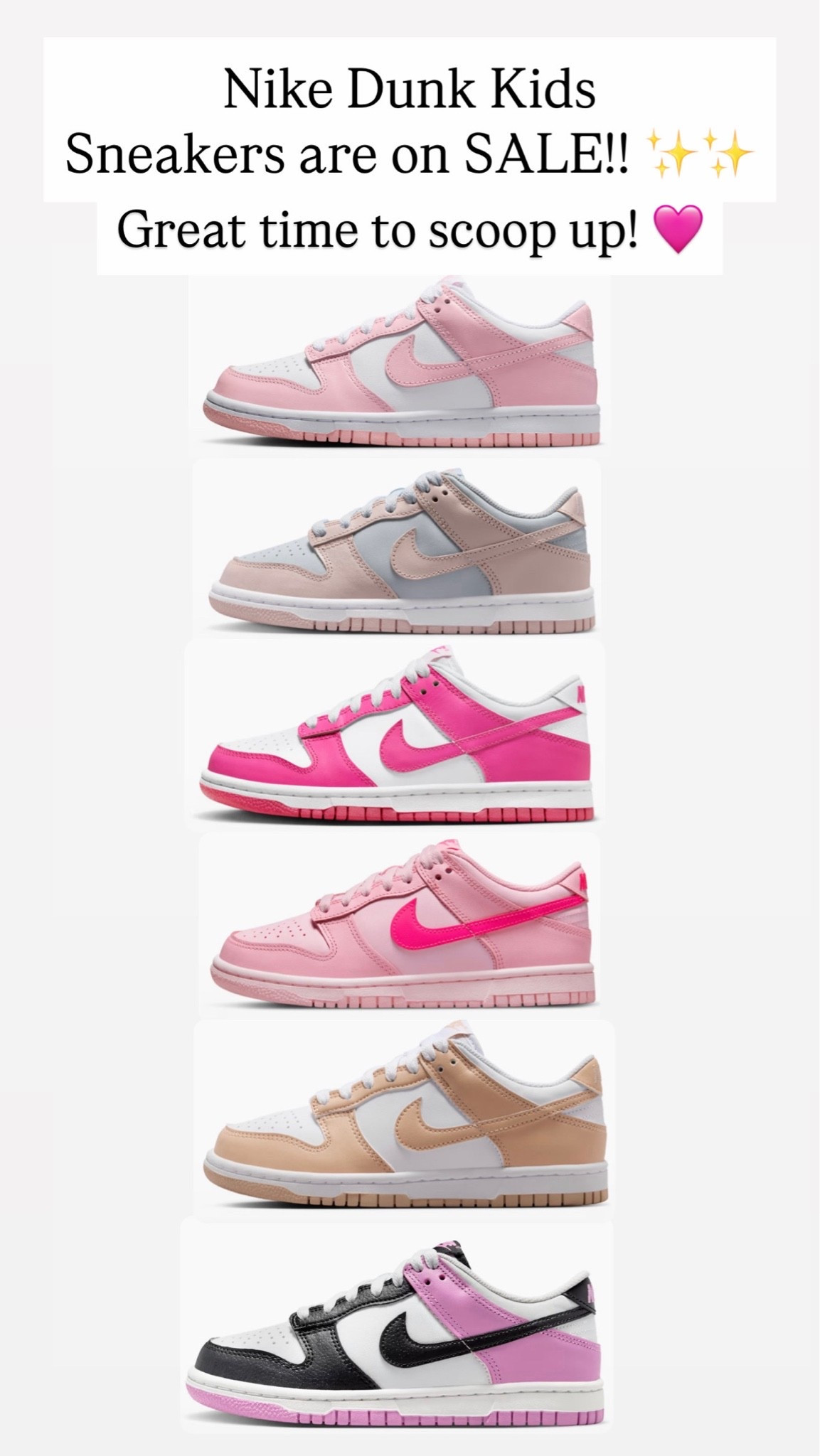 Nike Dunk Sneakers are on sale for kids

#LTKKids #LTKSaleAlert