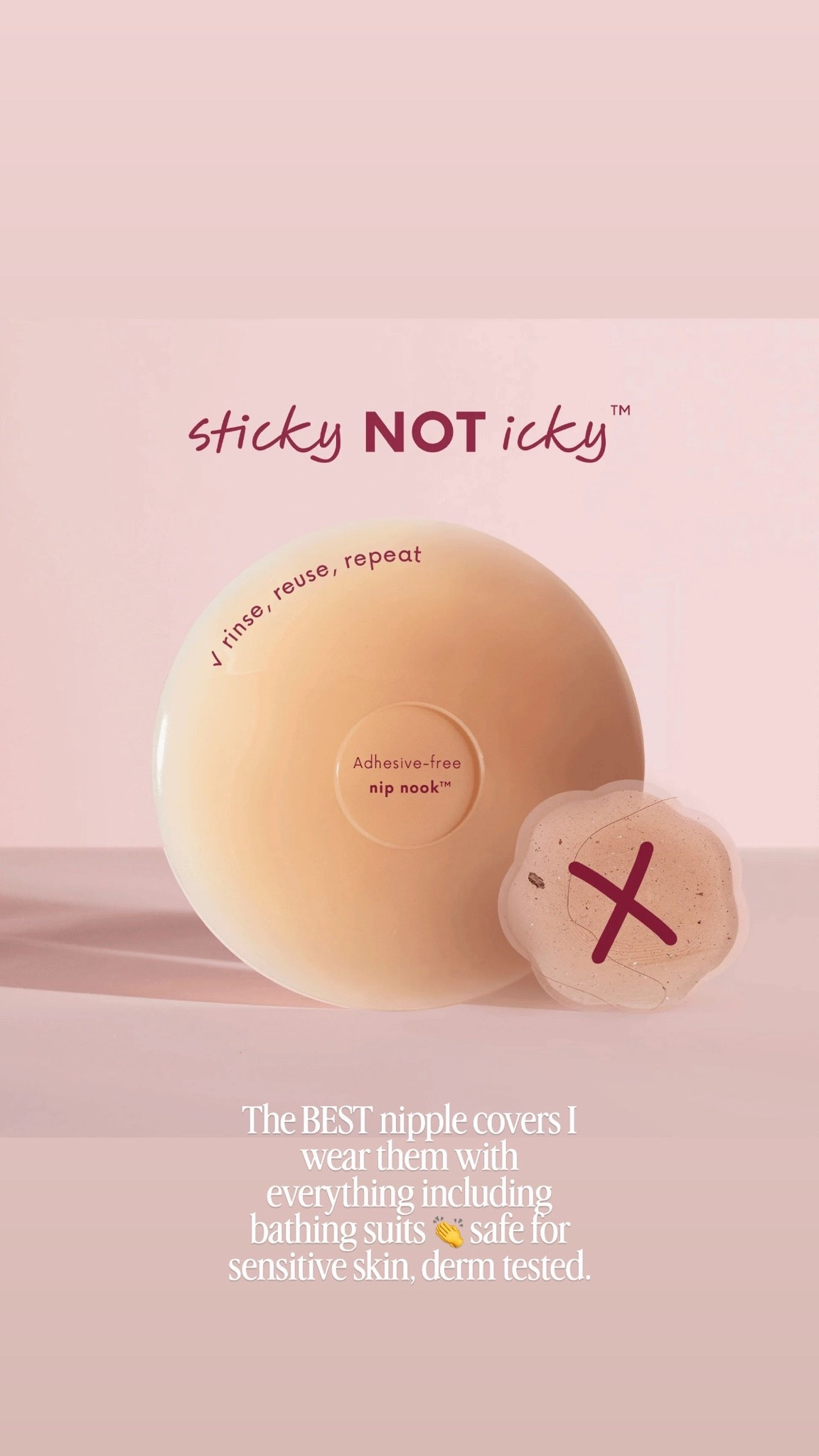 Sticky Not Icky™ circle nipple covers that won't rip your nips off. An adhesive boob solution designed by women, for women. @cakes-body

#LTKootd #LTKdayinmylife #LTKSeasonal