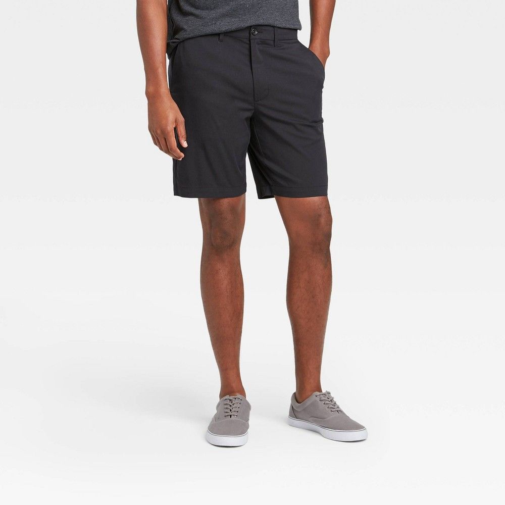 Men's 9"" Linden Tech Shorts - Goodfellow & Co Black 36 | Target