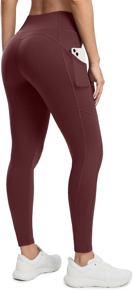 Seamaid Women's Fleece Lined Leggings 27" Water Resistant Thermal Winter Running Hiking Pants wit... | Amazon (US)