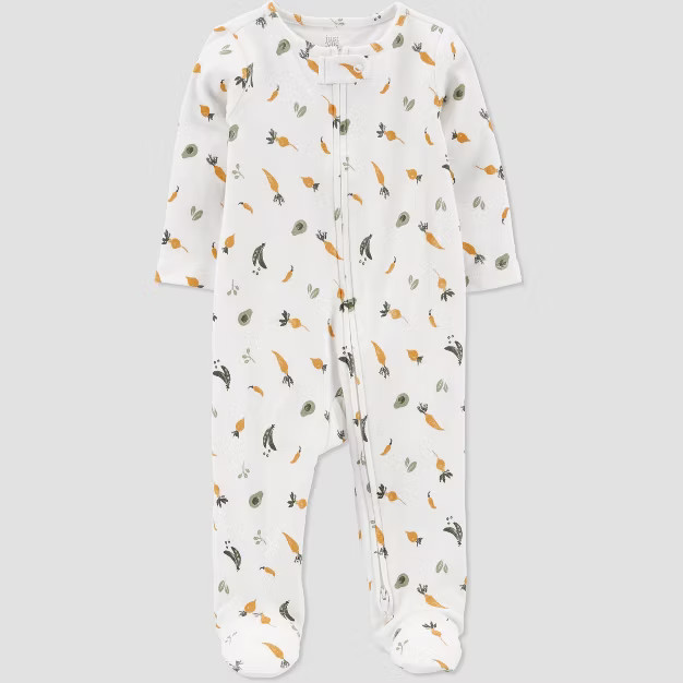 Carter's Just One You® Veggies Interlock Footed Pajama - White | Target