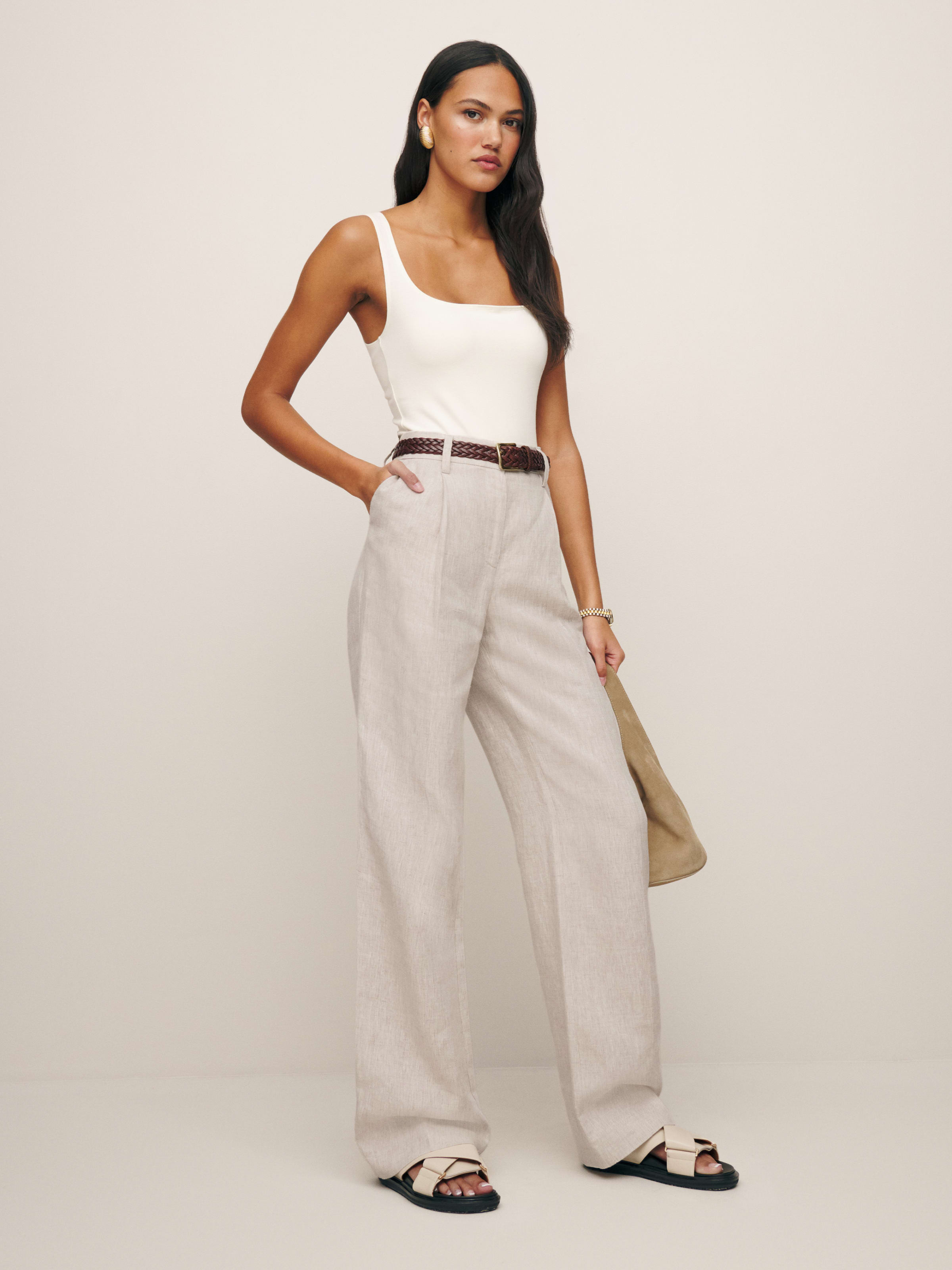 Alex Linen Pant | Reformation (Global)