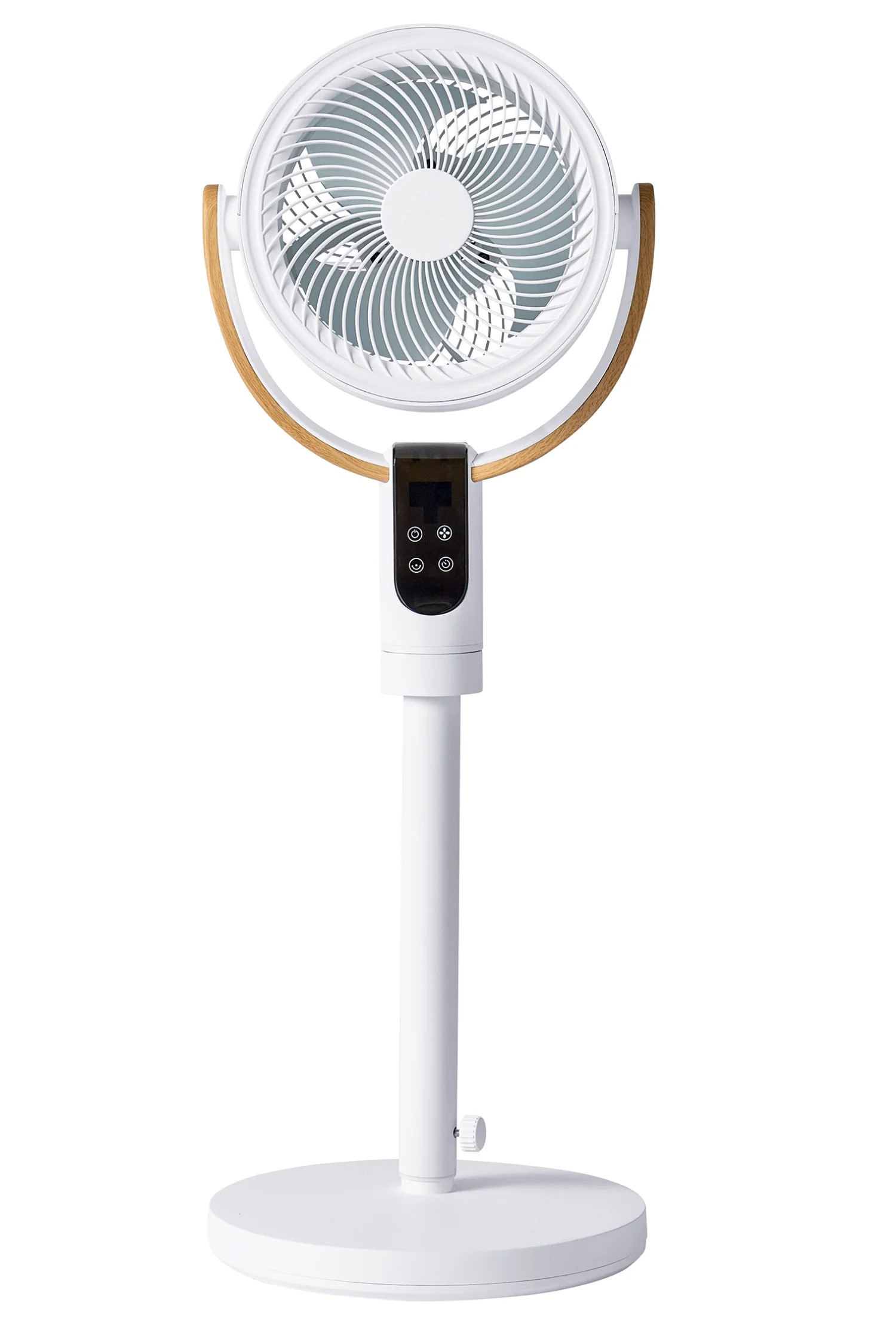 Better Homes & Gardens 8 Inch Air Circulator Pedestal Fan, Juliet Collection, White and Light Hon... | Walmart (US)