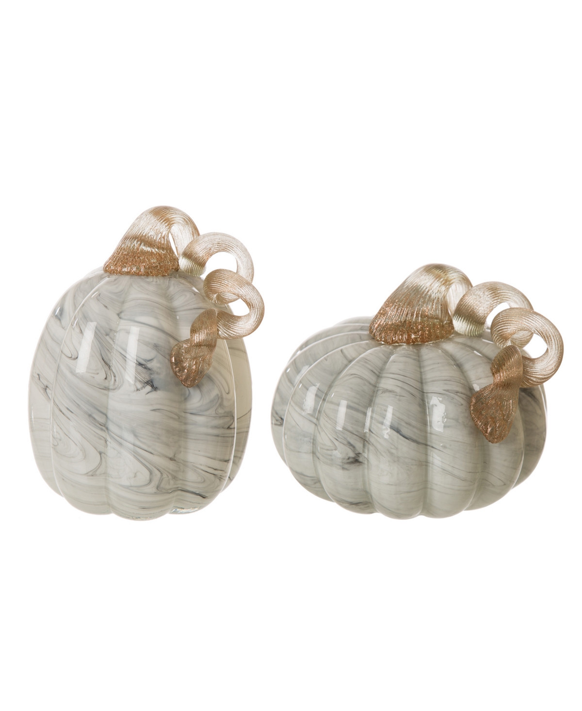 Glitzhome Set-2 Glasetset Pumpkin - Gray | Macy's