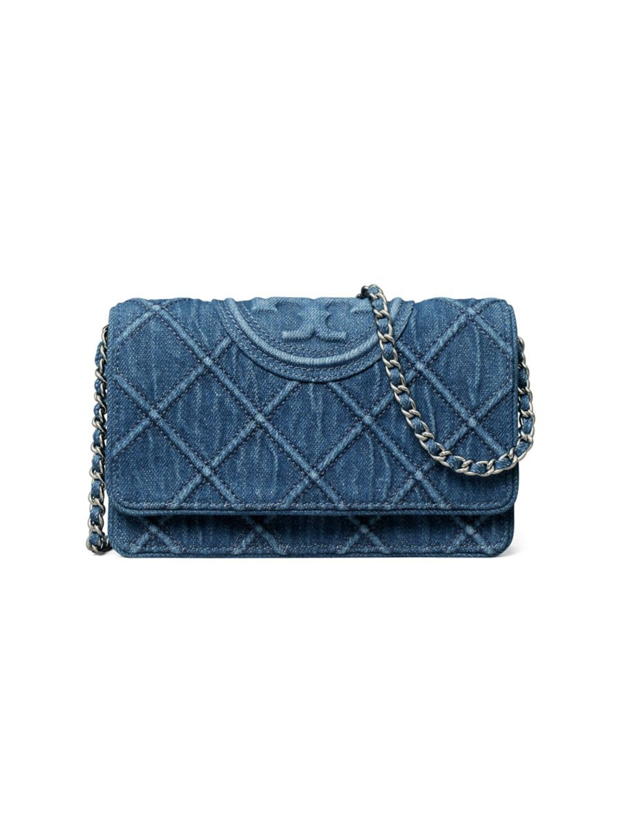 Fleming Denim Chain Wallet | Saks Fifth Avenue