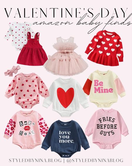 Amazon baby Valentine’s Day outfits - baby valentines romper - baby girl valentines - baby boy Valentine’s Day onesies - baby dresses - amazon baby fashion


#LTKGiftGuide #LTKbaby #LTKSeasonal