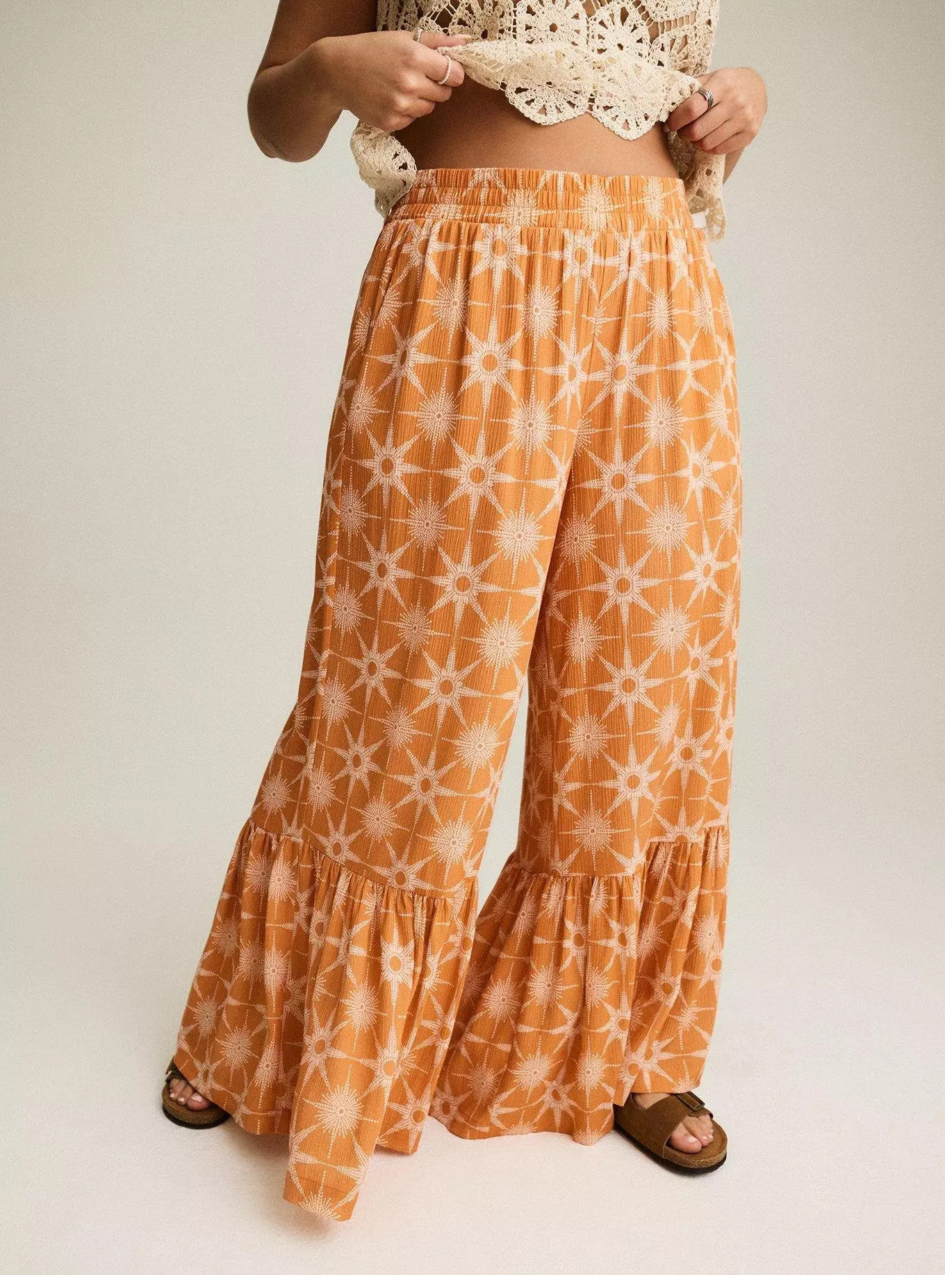 Festi Tiered Straight Pant | Torrid (US & Canada)