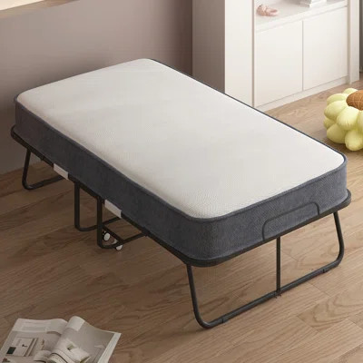 Alwyn Home Folding Bed With Mattress For Adults,51" Rollaway Bed With 5'' Memory Foam Mattress, Portable Foldable Bed Fold Up Guest Bed | Wayfair North America