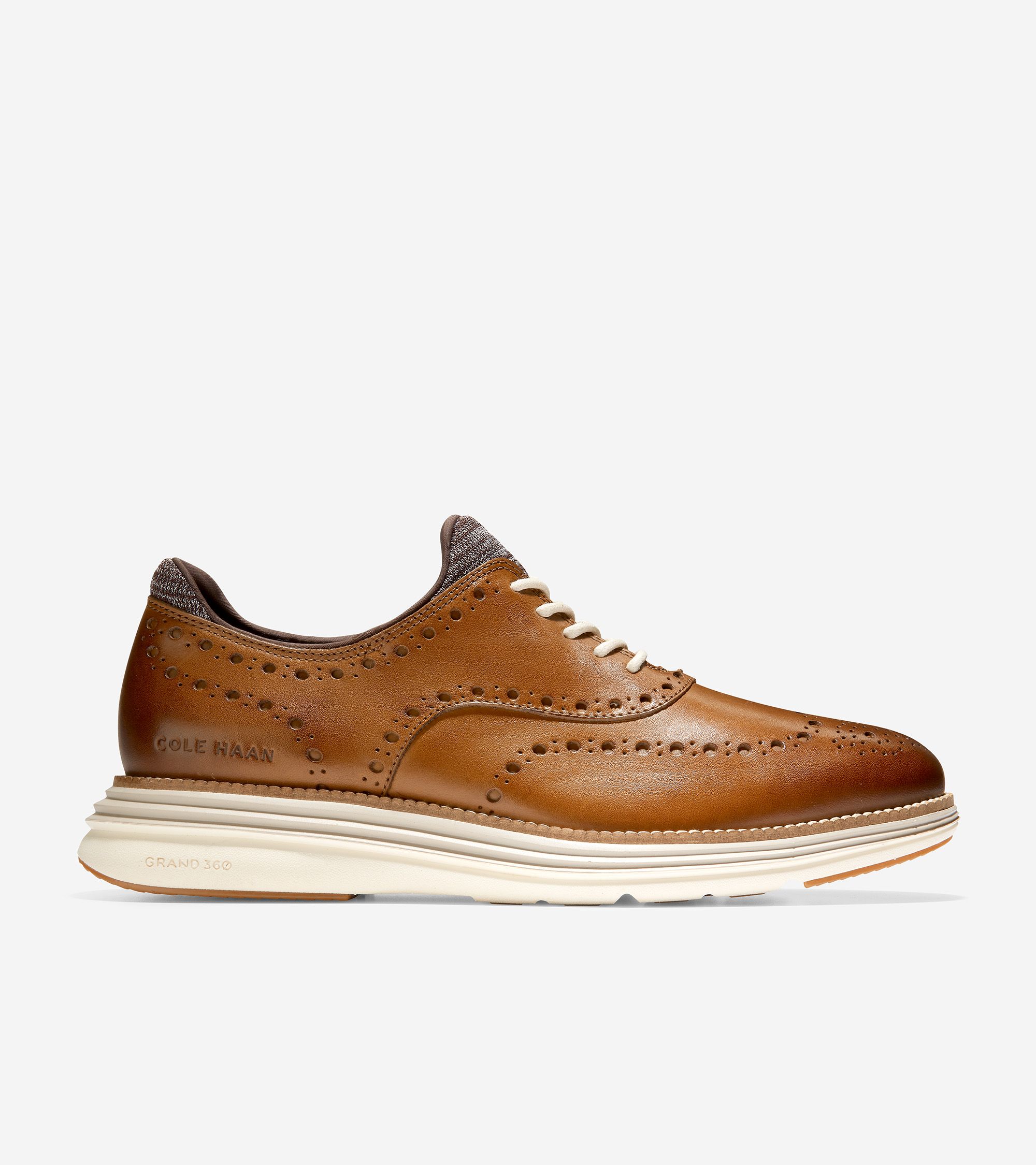 Men's Men's ØriginalGrand Ultra Wingtip Oxford in Medium Roast Leather | Cole Haan | Cole Haan (US)