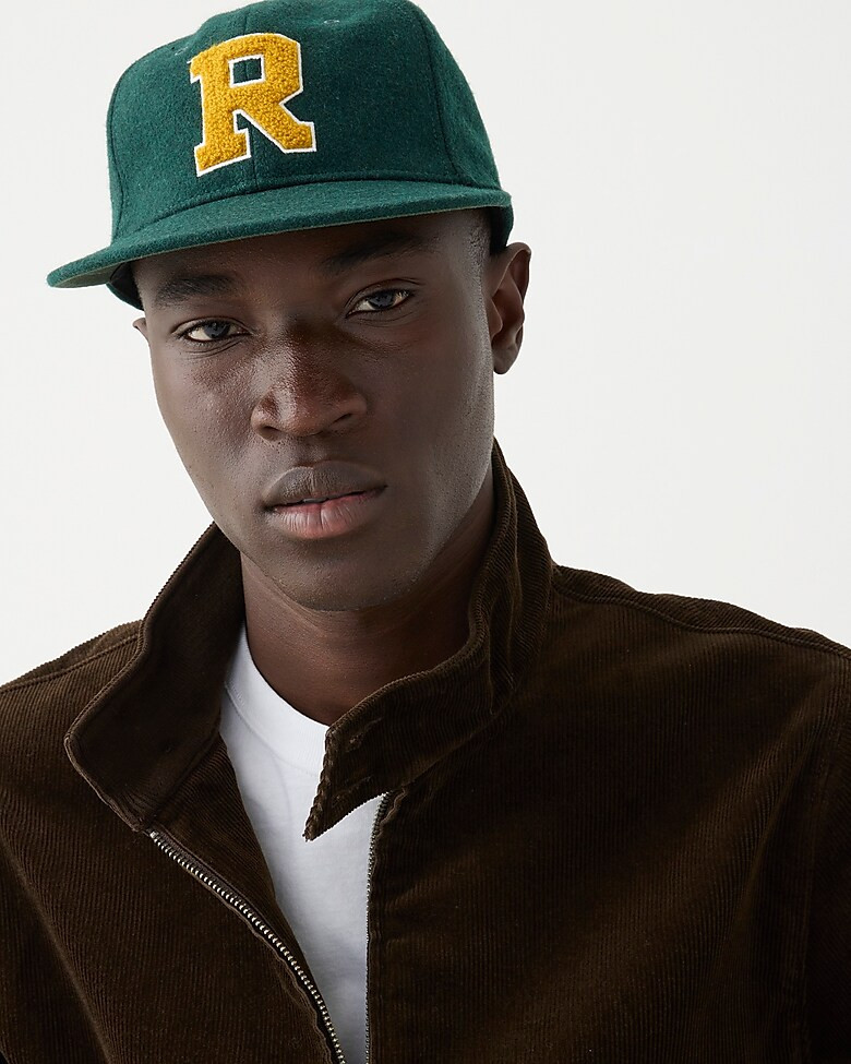 Heritage wool-blend letterman baseball cap | J. Crew US