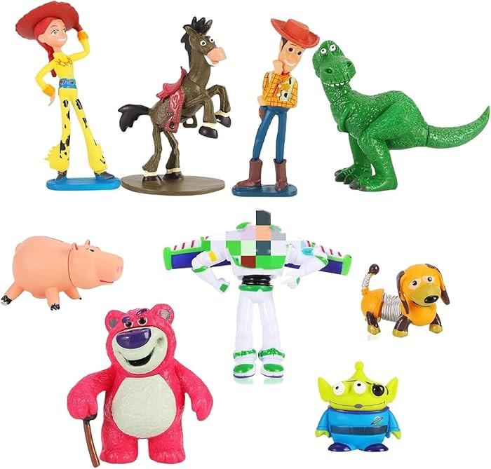 9 Pack Anime Figurines,Woody,Buzz Anime Lightyear Toy,PVC Toys Figures Set | Amazon (US)