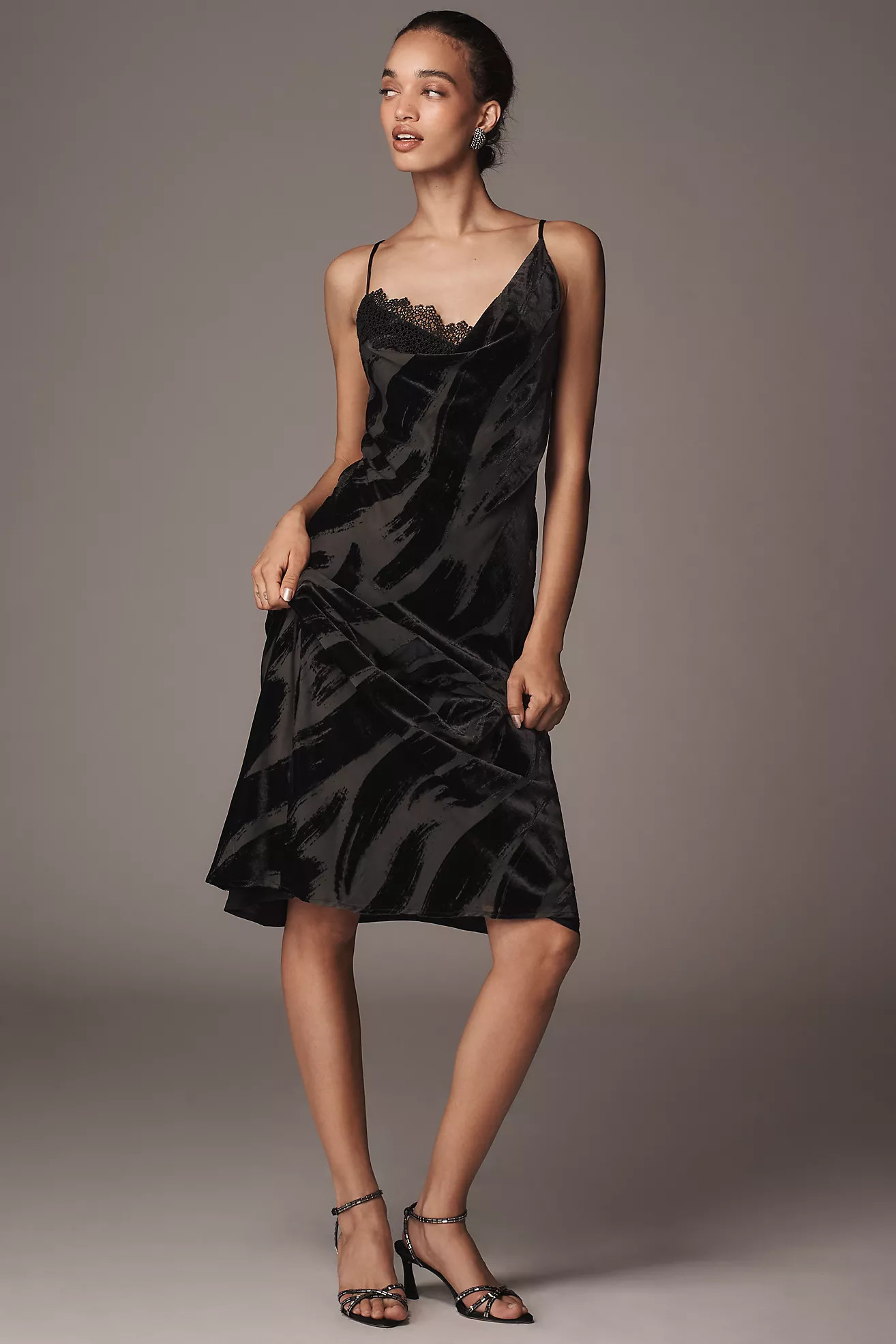 By Anthropologie Cowl-Neck Slip Dress | Anthropologie (US)