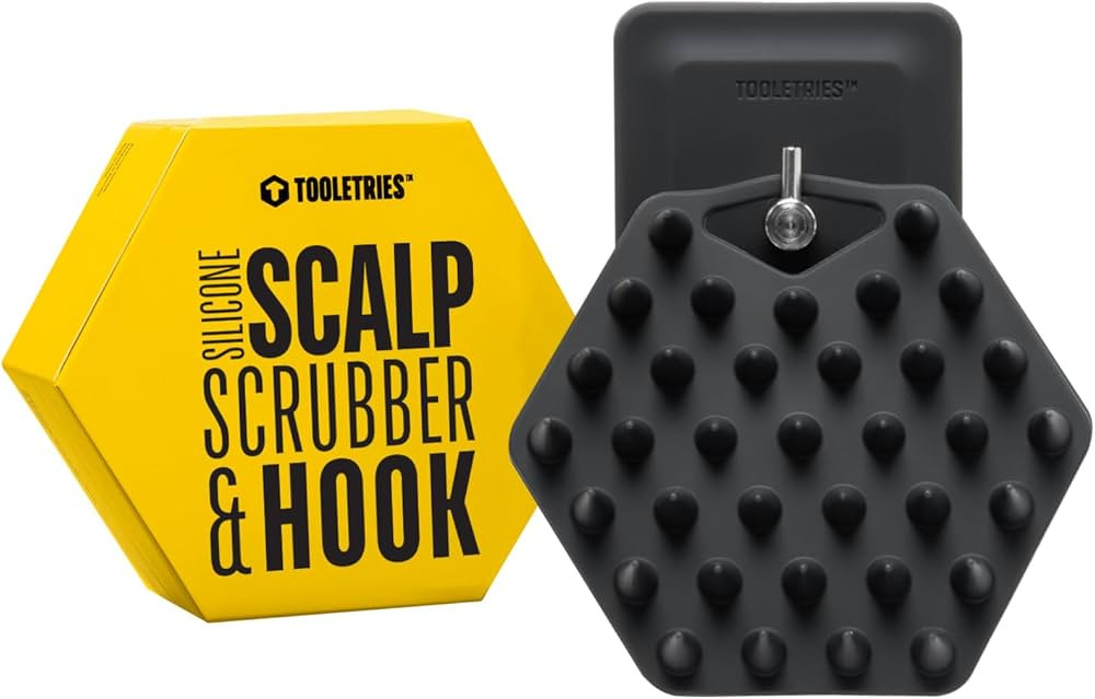 Tooletries - Scalp Scrubber & Hook - Silicone Exfoliating Hair Scrubber for Men, Bath & Shower Ac... | Amazon (US)
