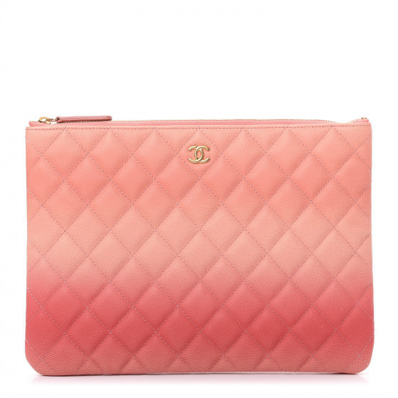 CHANEL

Caviar Quilted Ombre Medium Cosmetic Case Coral | Fashionphile