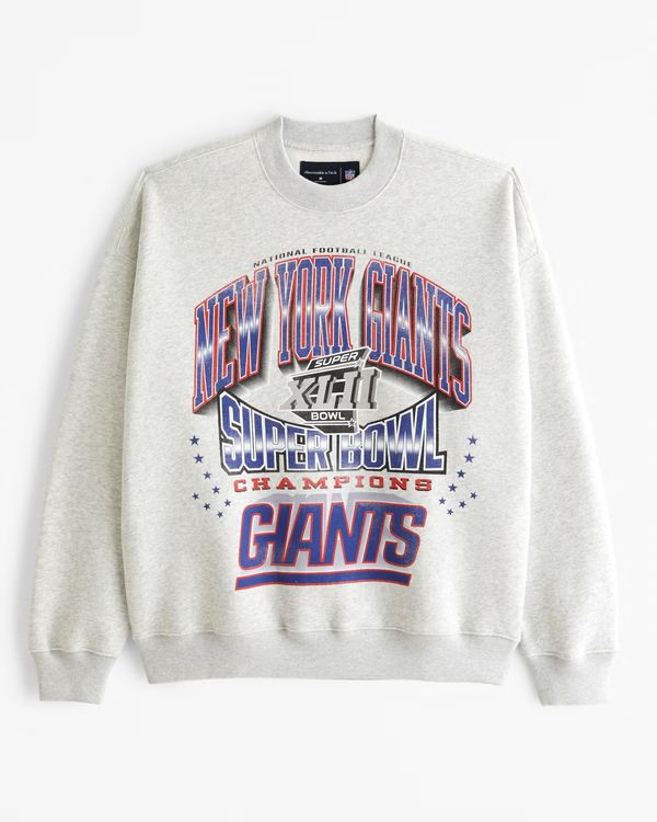 New York Giants Graphic Crew Sweatshirt | Abercrombie & Fitch (US)