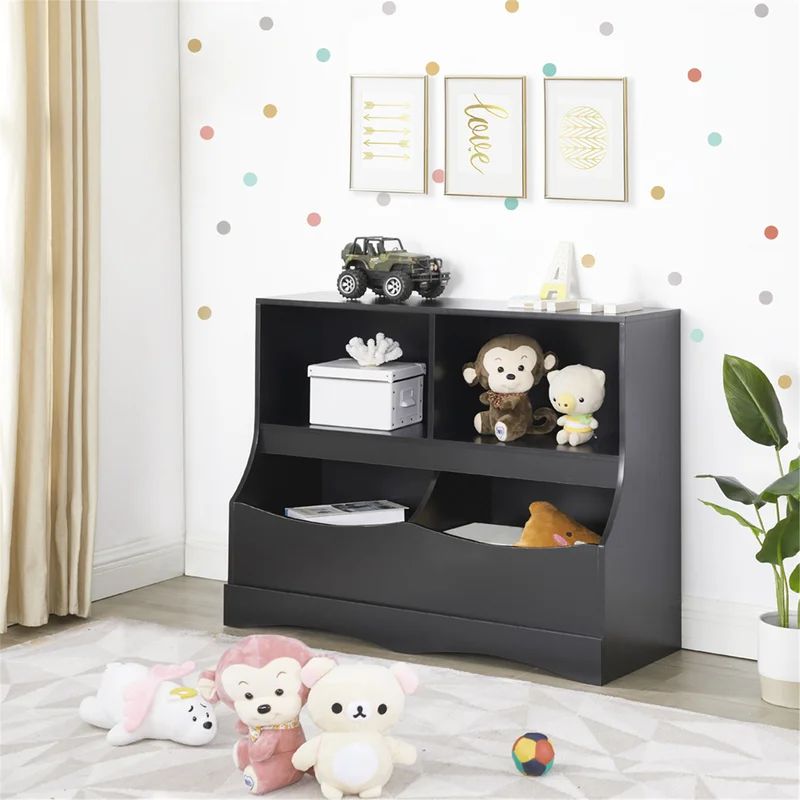 Lavella Kids Toy Storage with Bookshelves, Multifunctional Modern Toy Organizer Bookcases Cabinet | Wayfair Professional