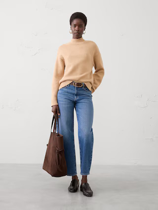 Perfectly Soft Roll-Neck Sweater | Banana Republic Factory