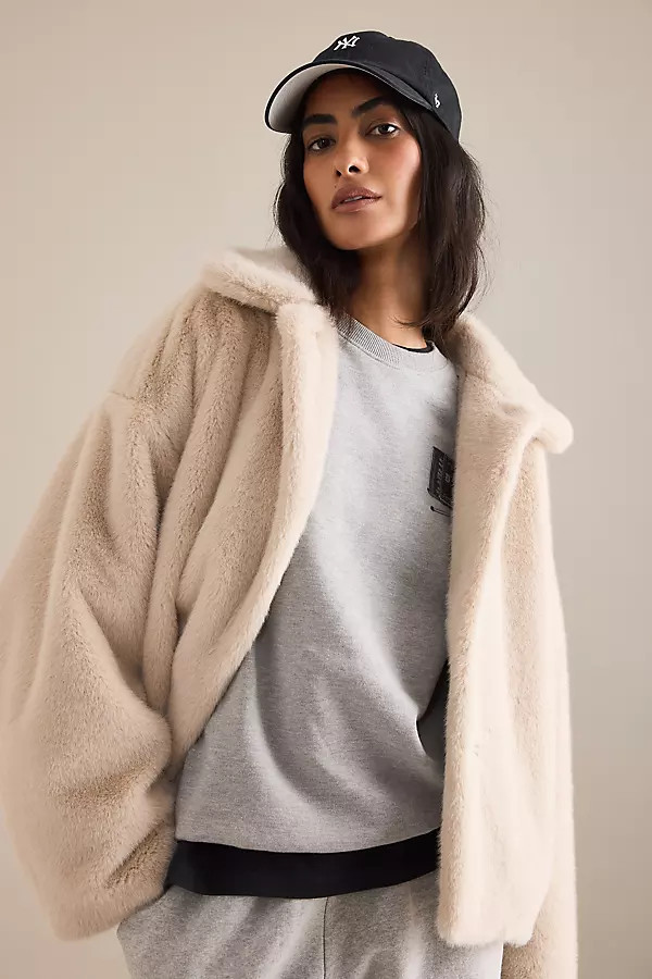 By Anthropologie Faux-Fur Jacket | Anthropologie (UK)