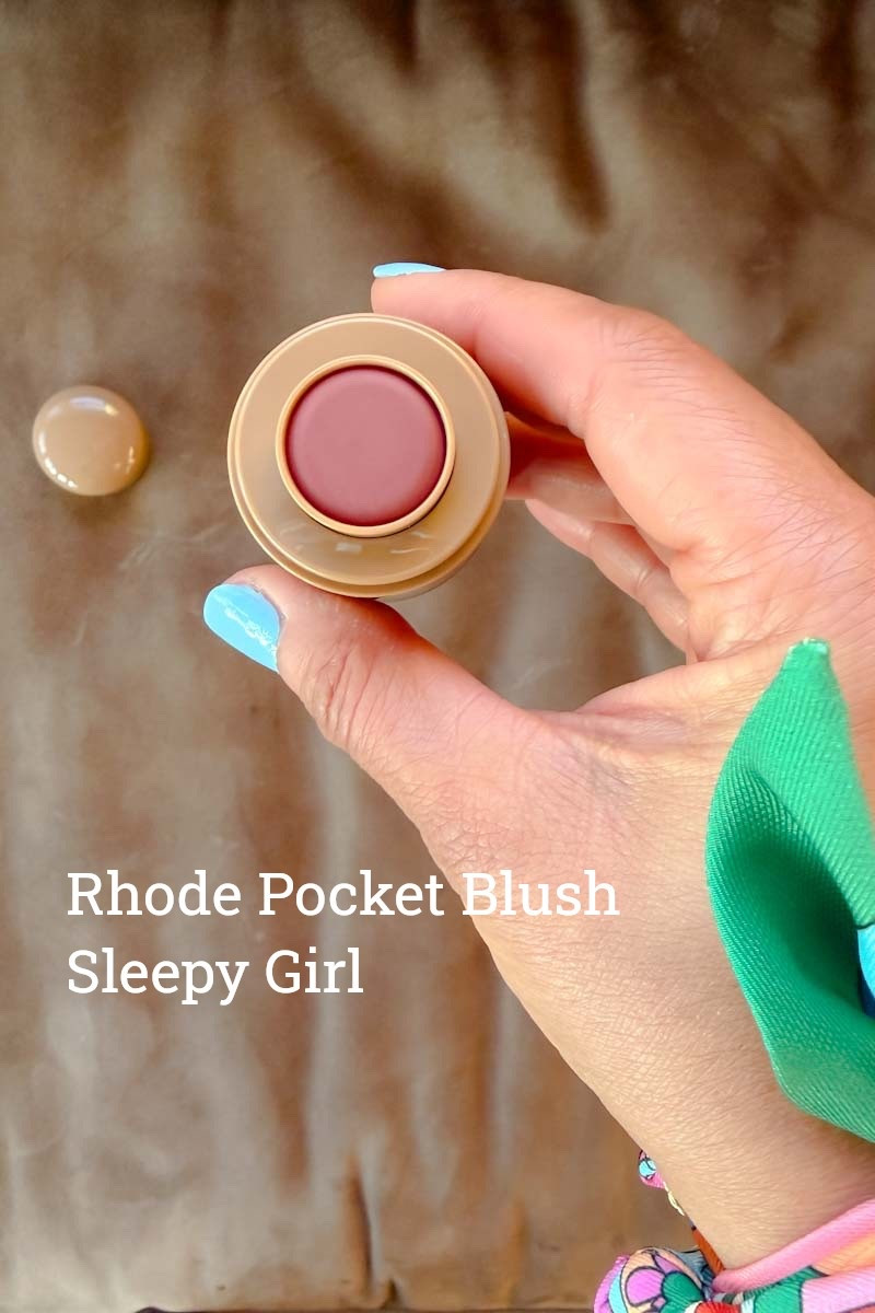 Rhode Pocket Blush in Sleepy Girl - the perfect deep mauve blush.  Stays on all day.  💙 Nipa 

#blush #makeup 

#LTKBeauty #LTKOver40