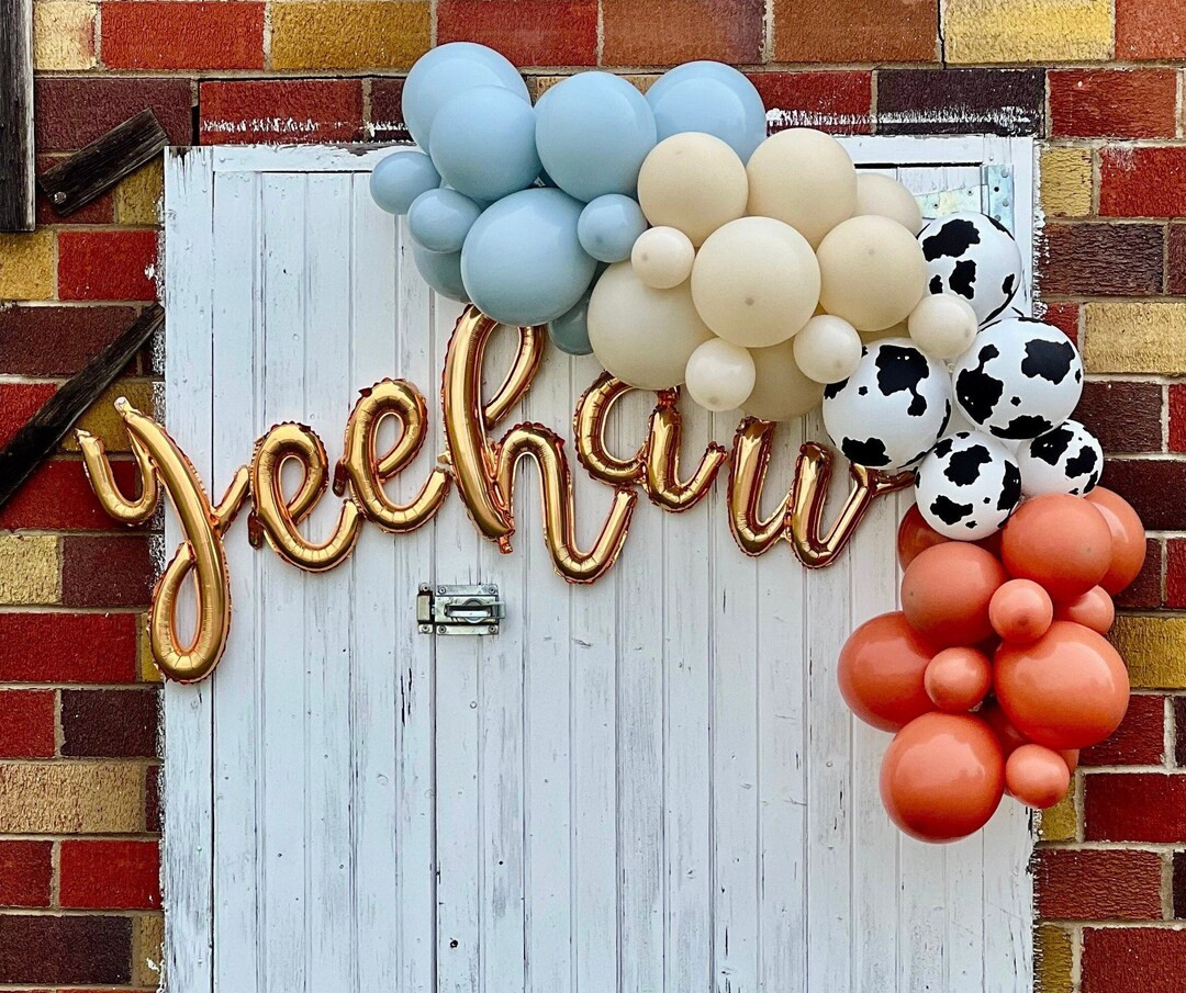 Cowboy Balloon Garland, Yeehaw, First Rodeo, Western Balloon Garland, First Rodeo, Yeehaw Banner,... | Etsy (US)