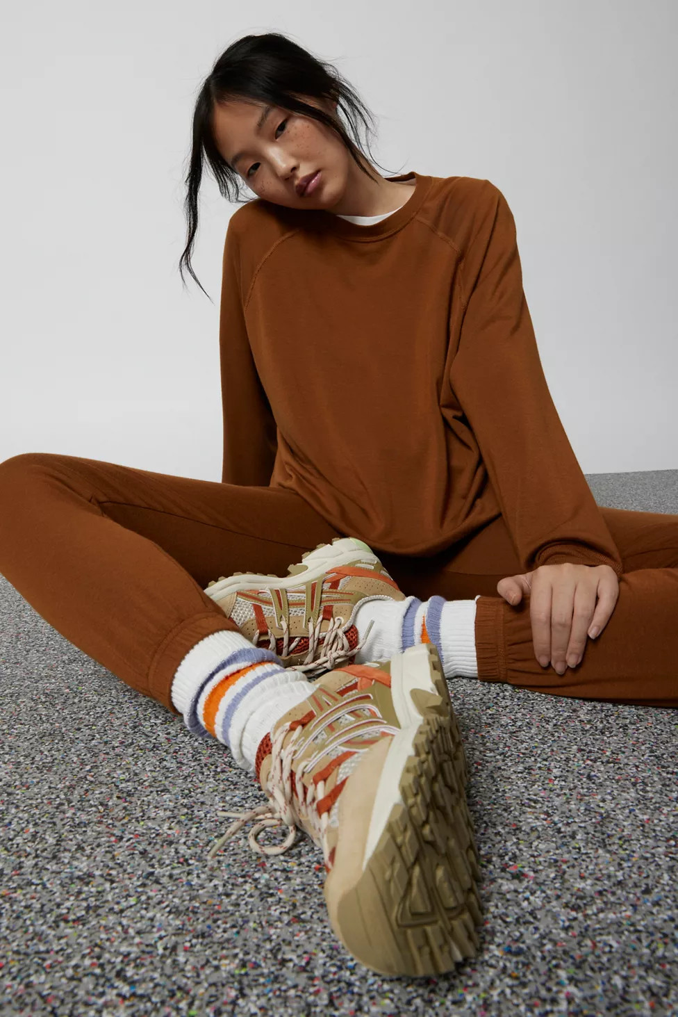 Splits59 Andie Fleece Crew Neck Sweatshirt | Urban Outfitters (US and RoW)