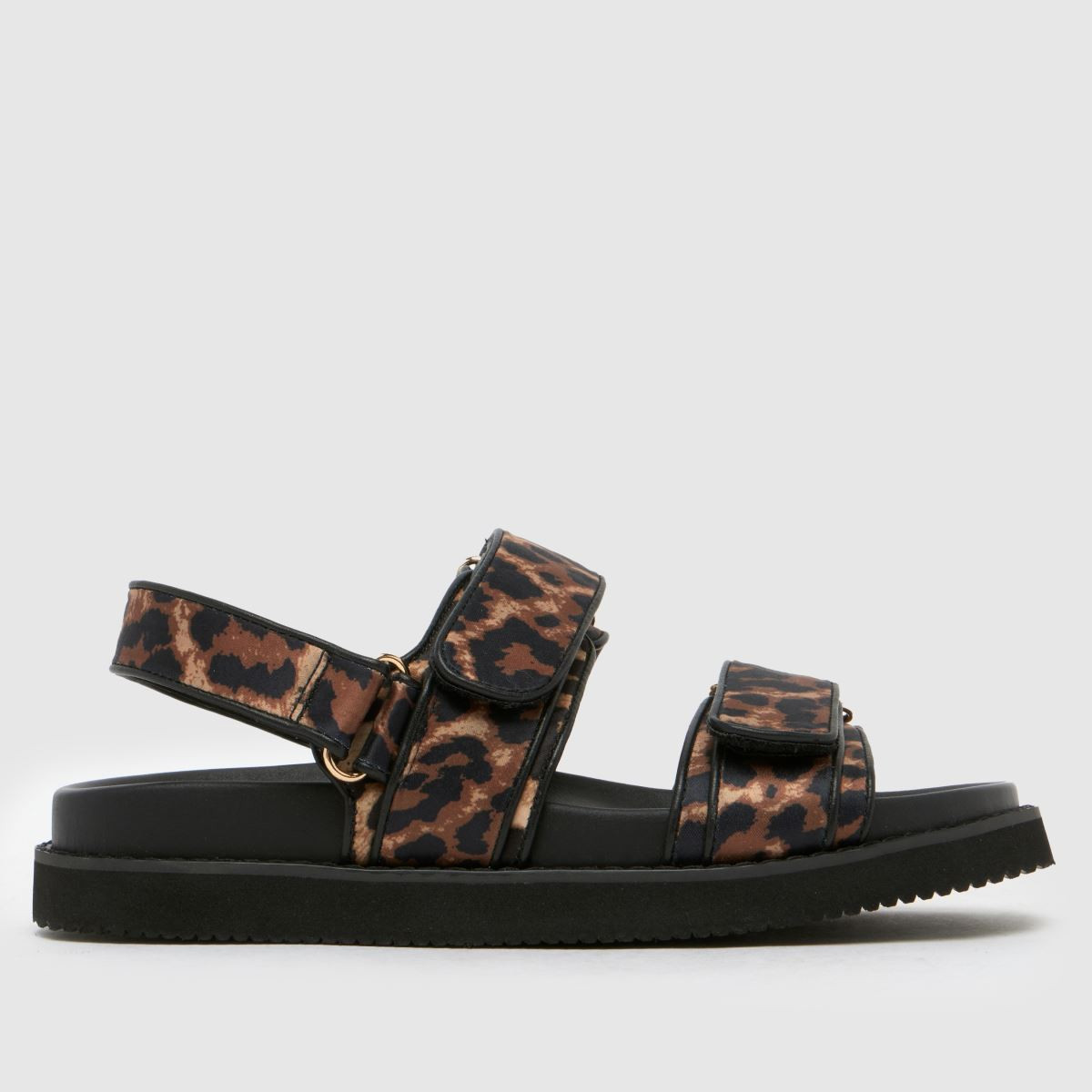 Womens Black & Brown schuh Tiesha Footbed Sandals | schuh | Schuh