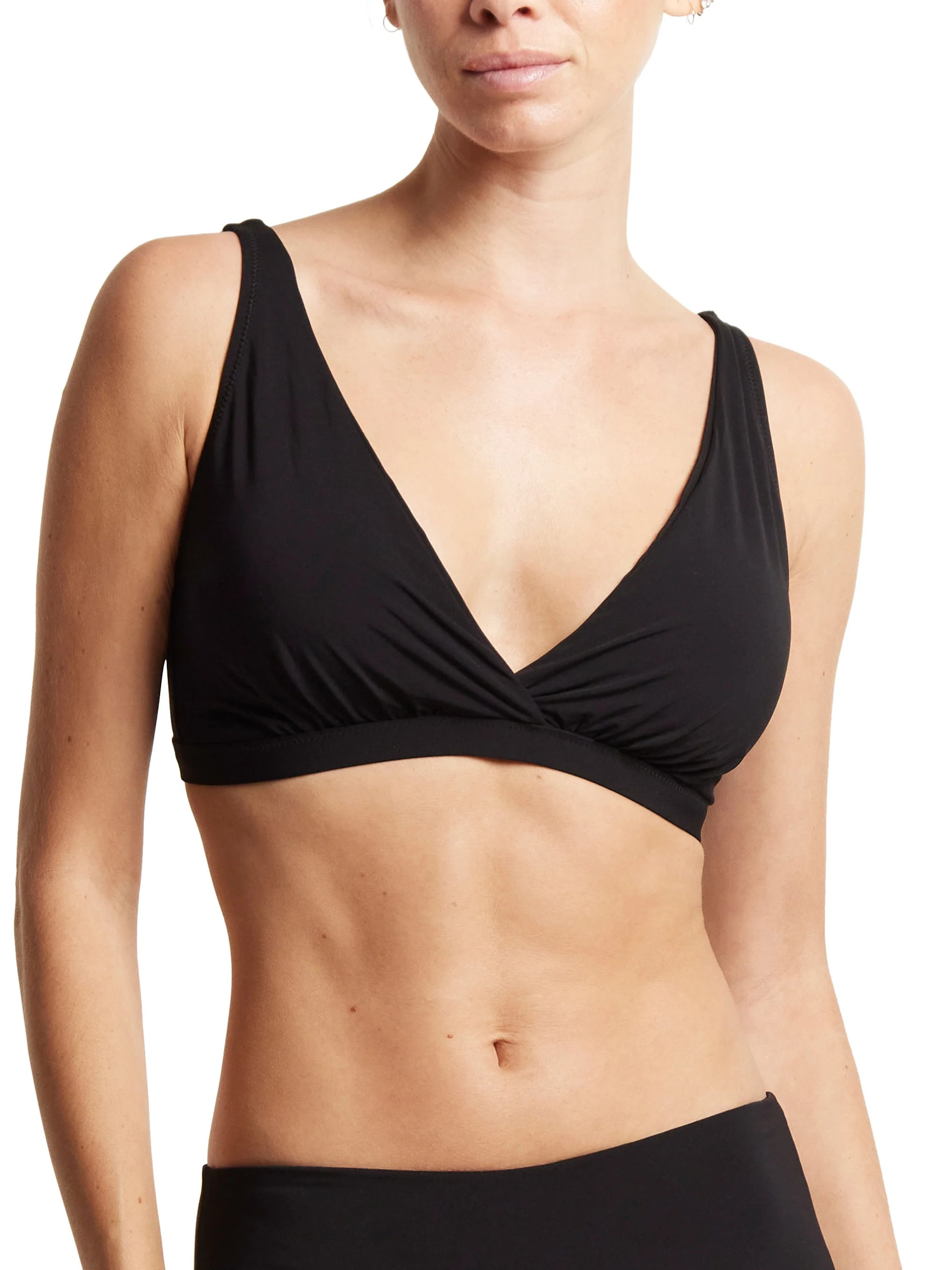 Plunge Swim Top Black | Hanky Panky