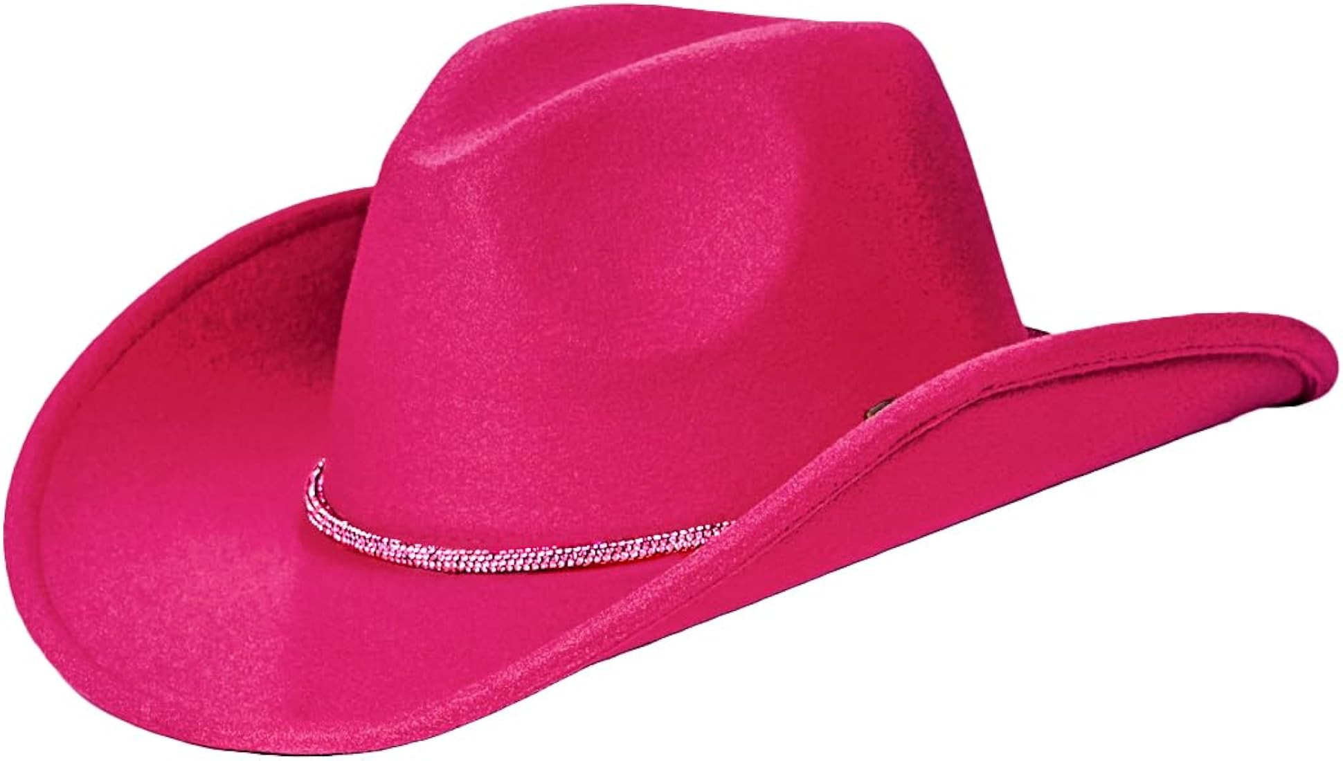 Funky Junque Rhinestone Cowboy Hats for Women Cowgirl Felt Rodeo Fedora Western Classic Bling Dia... | Amazon (US)