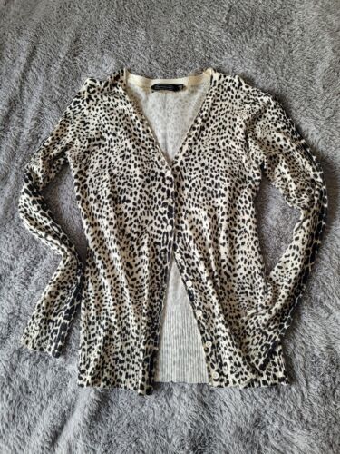 GLASSONS Womens Leopard Print Cardigan Size 10 | eBay AU