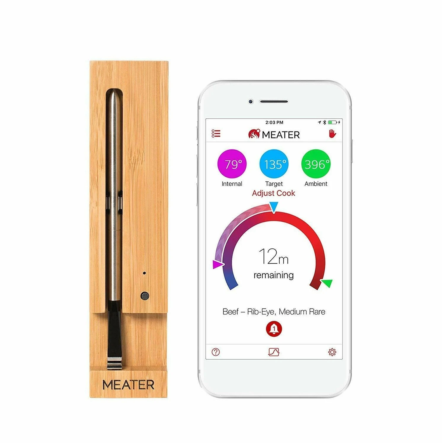 MEATER Original True Wireless Smart Meat Thermometer up to 33ft Range | Bed Bath & Beyond