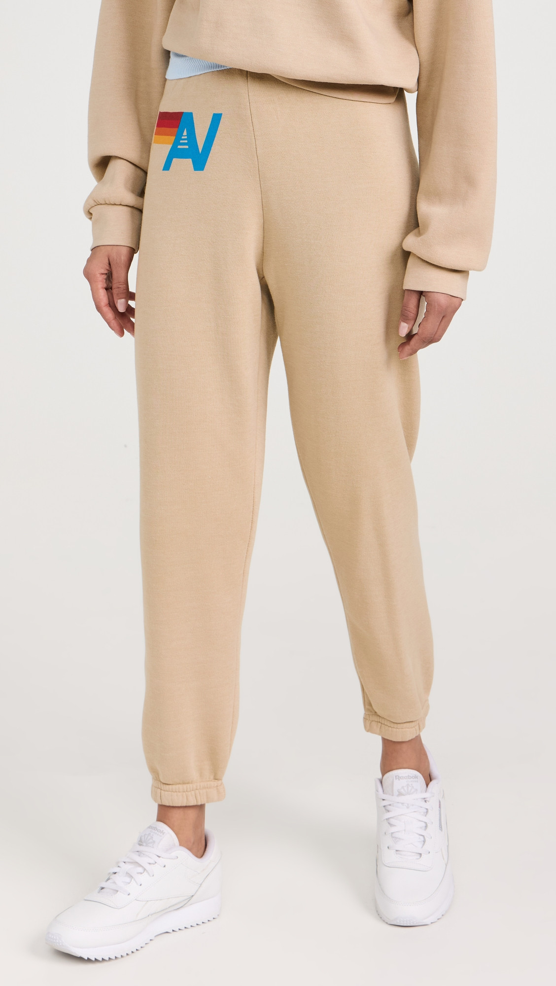 Aviator Nation Logo Sweatpants Sand S | Shopbop